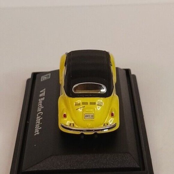 Hongwell Cararama Volkswagon Beetle Cabriolet VW Diecast Dida 1:72 Yellow - Picture 6 of 13